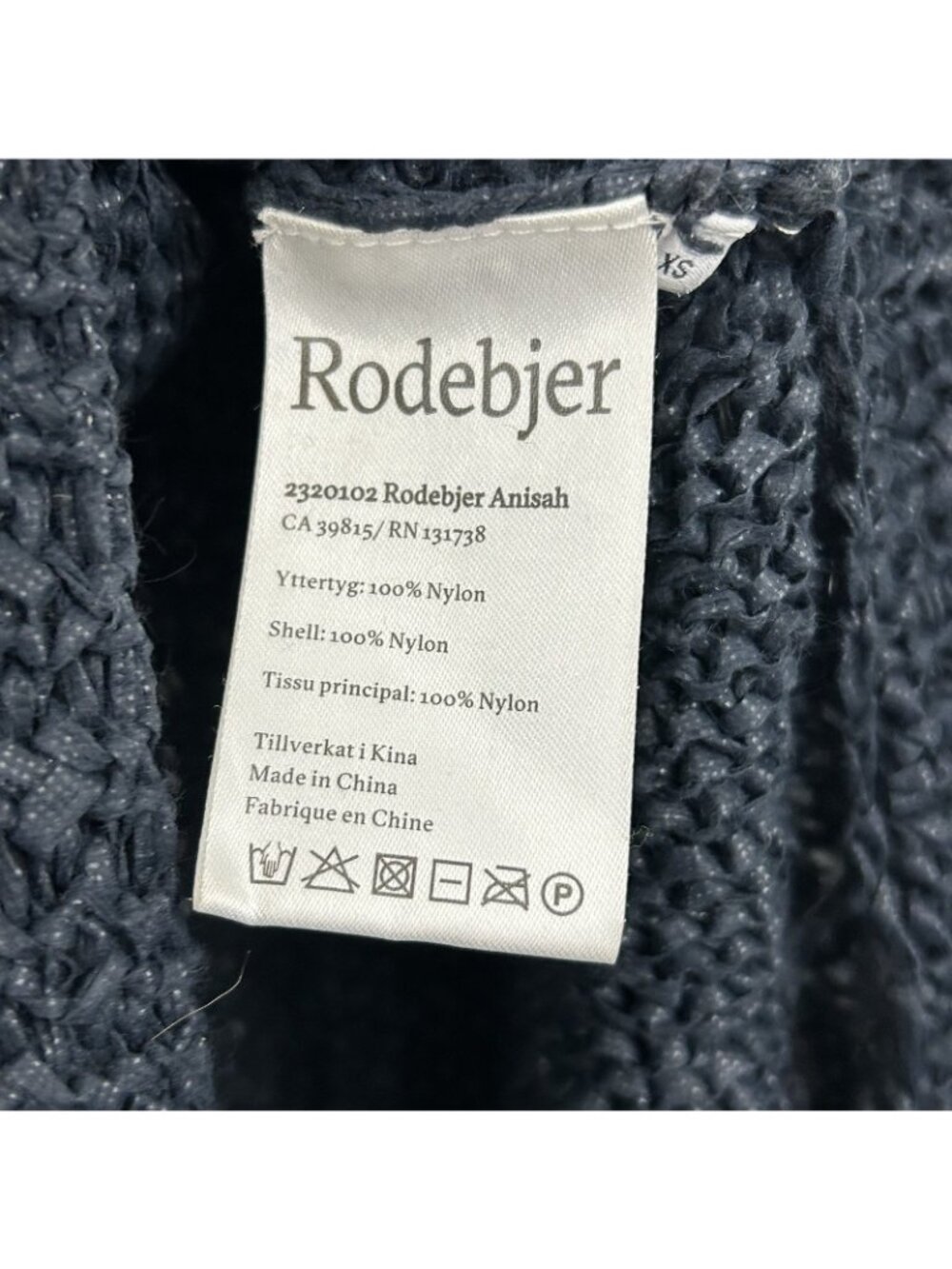 Rodebjer Knotted Open-Knit Sweater Womens XS V-neck Side-Tie Detail Long Sleeve - Picture 10 of 16